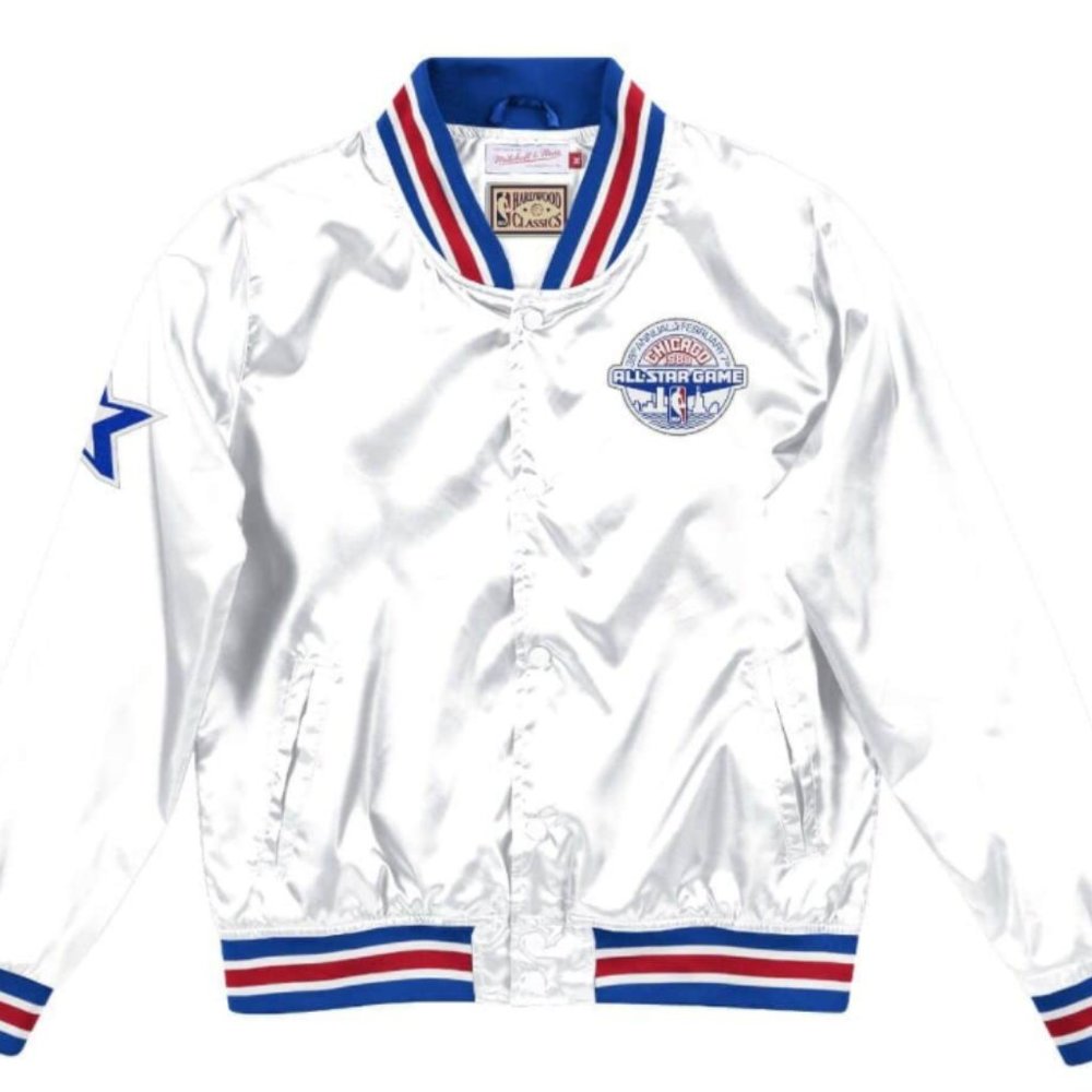 Mitchell & Ness - Women's Lightweight Satin Jacket All-Star